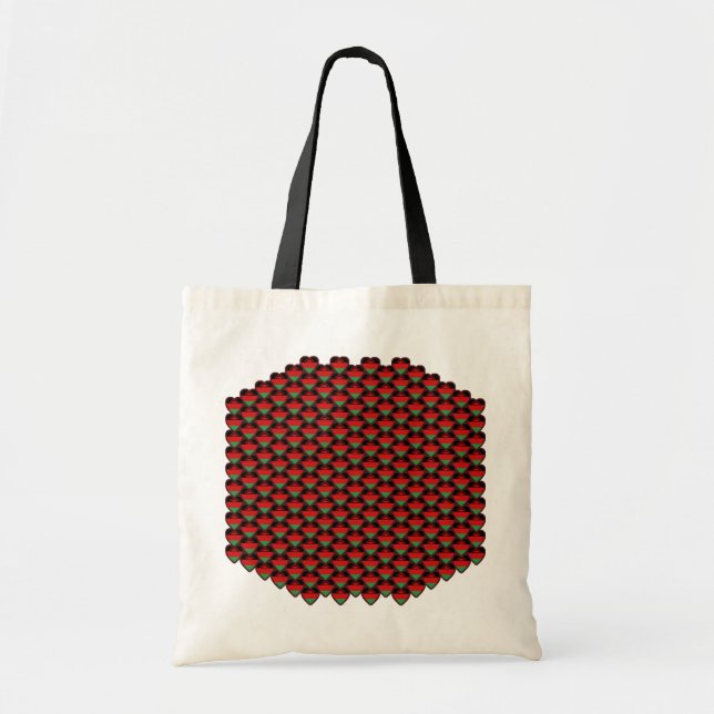Malawi Flagga Hearts Bag Tygkasse (Framsidan)
