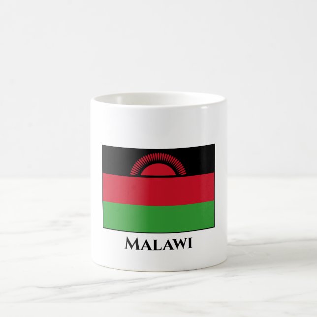 Malawi Flagga Kaffemugg (Center)