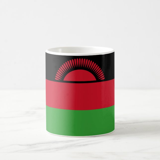 Malawi Flagga Kaffemugg (Center)