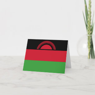 Malawi Flagga Kort