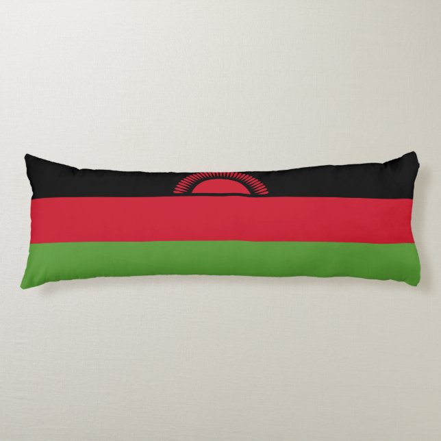 Malawi flagga kroppskudde (Framsidan)