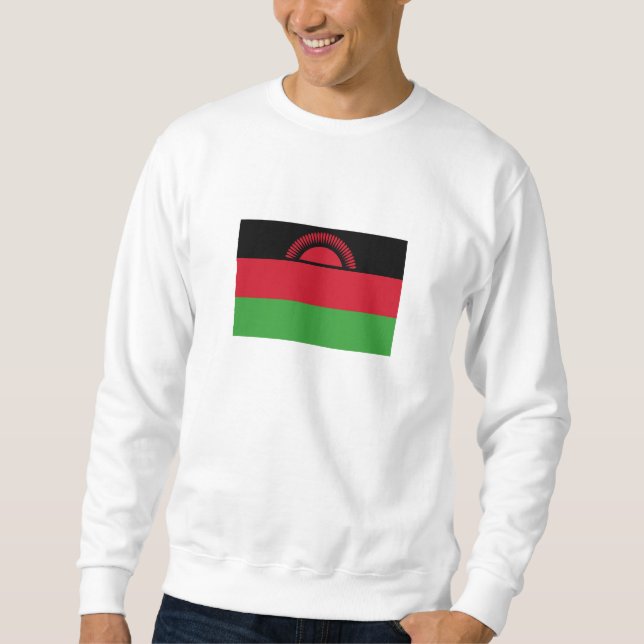 Malawi Flagga Lång Ärmad Tröja (Framsida)