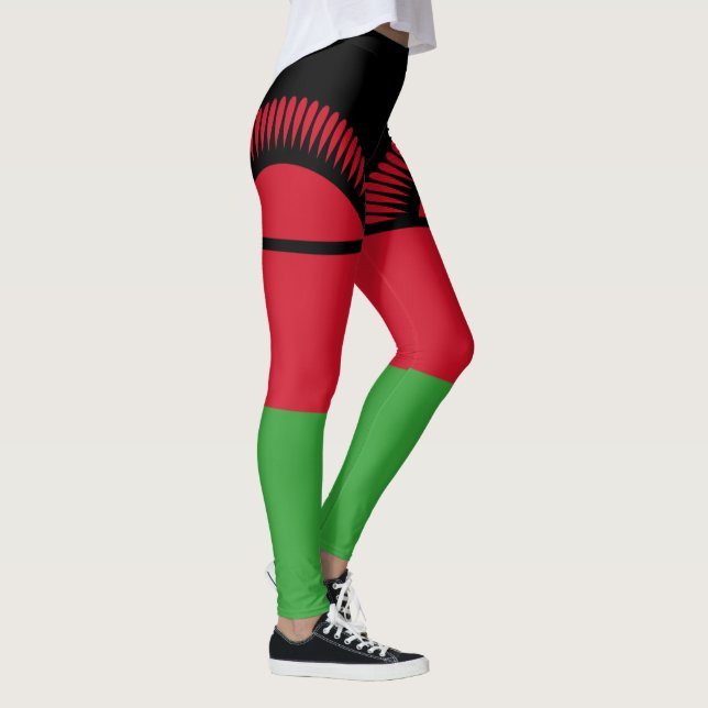 Malawi Flagga Leggings (Höger)