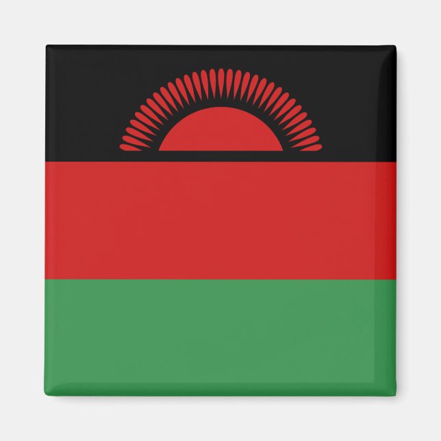 Malawi Flagga Magnet (Framsidan)