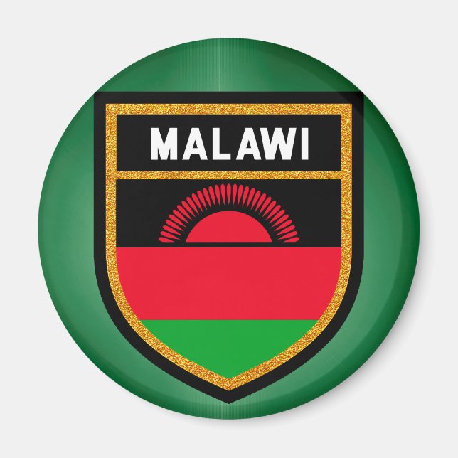 Malawi Flagga Magnet (Framsidan)
