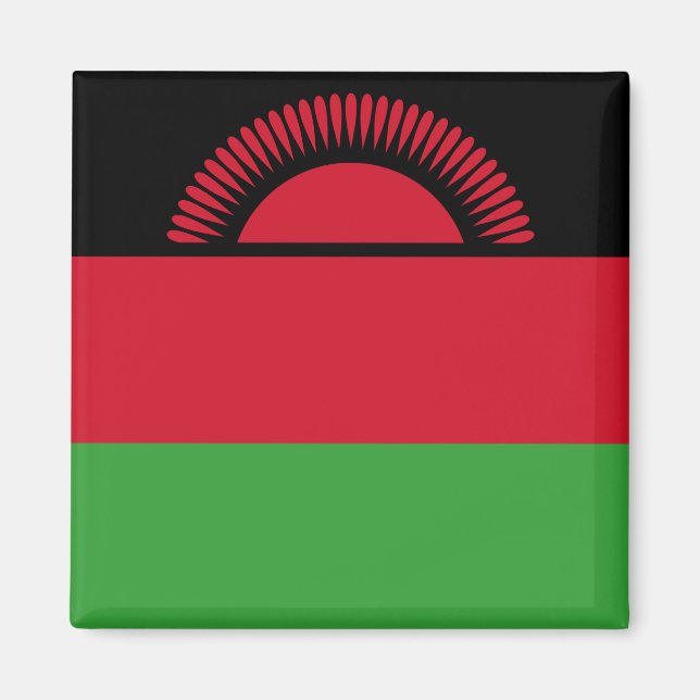 Malawi Flagga Magnet (Framsidan)