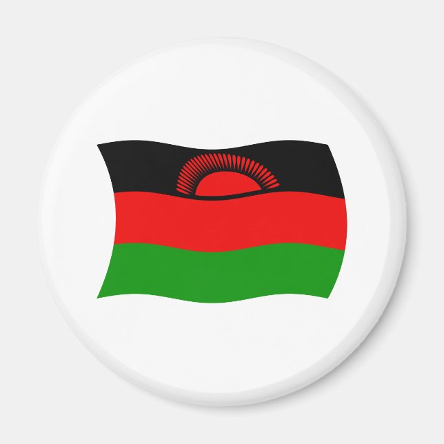 Malawi Flagga Magnet (Framsidan)