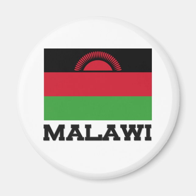 Malawi Flagga Magnet (Framsidan)