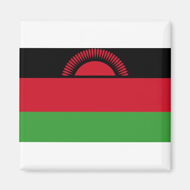Malawi Flagga Magnet (Framsidan)