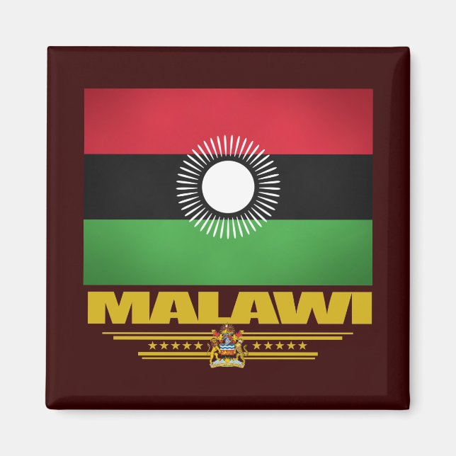 Malawi Flagga Magnet (Framsidan)