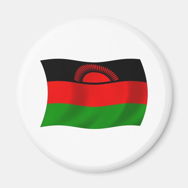 Malawi Flagga Magnet (Framsidan)