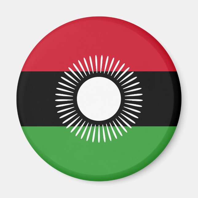 Malawi Flagga Magnet (Framsidan)