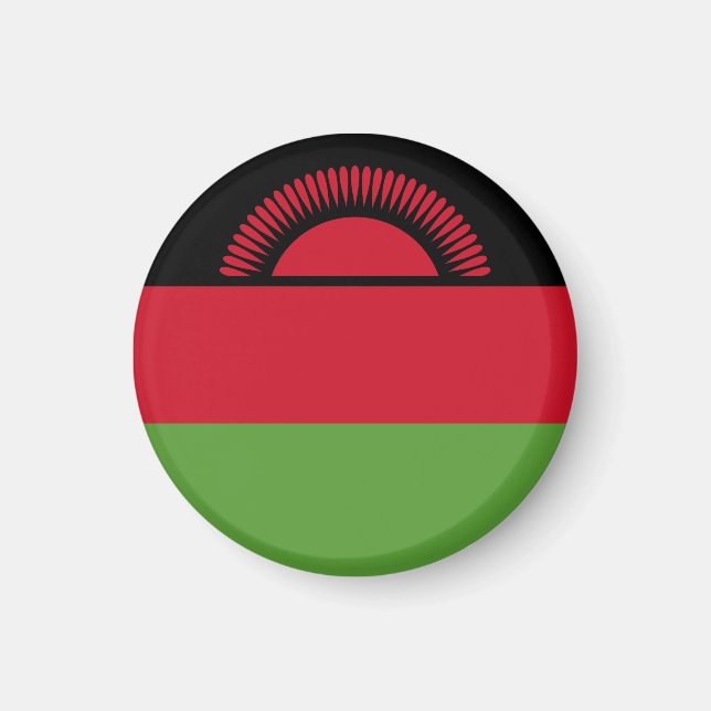 Malawi flagga magnet (Framsidan)