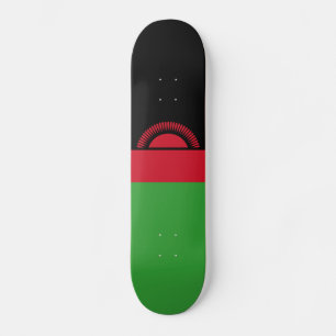 Malawi flagga mini skateboard bräda 18,5 cm