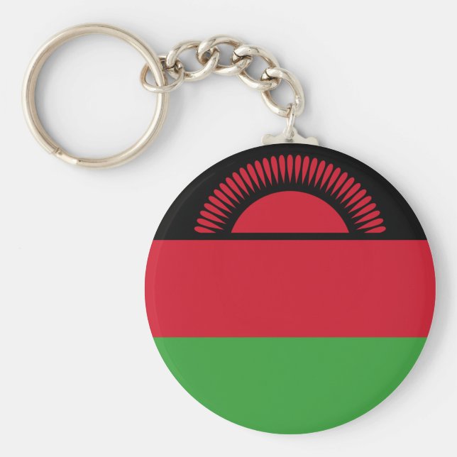 Malawi Flagga Nyckelring (Framsidan)
