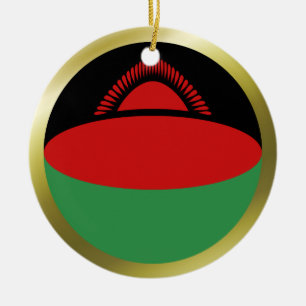 Malawi Flagga Ornament