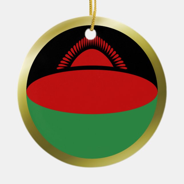 Malawi Flagga Ornament (Framsidan)