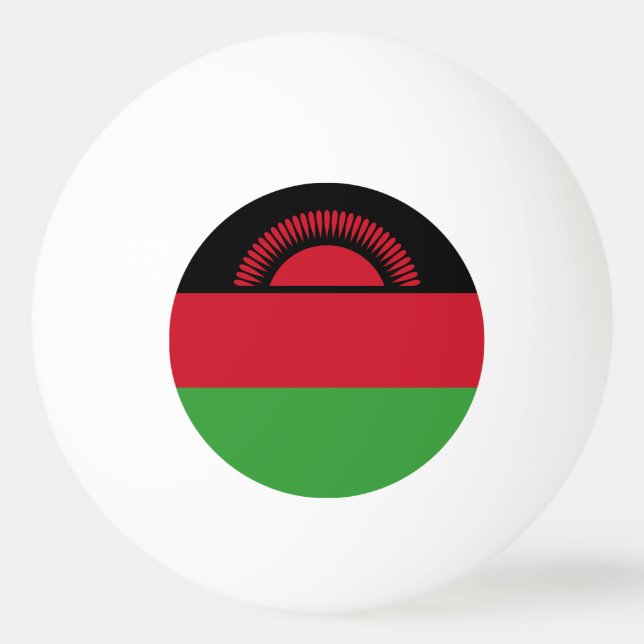 Malawi Flagga Pingisboll (Framsidan)