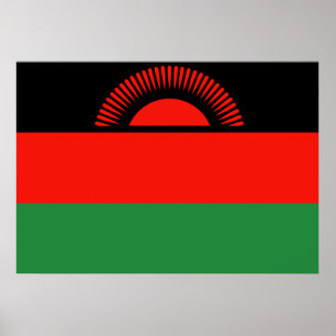 Malawi Flagga Poster