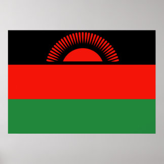 Malawi Flagga Poster