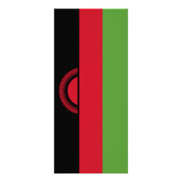 Malawi flagga reklamkort