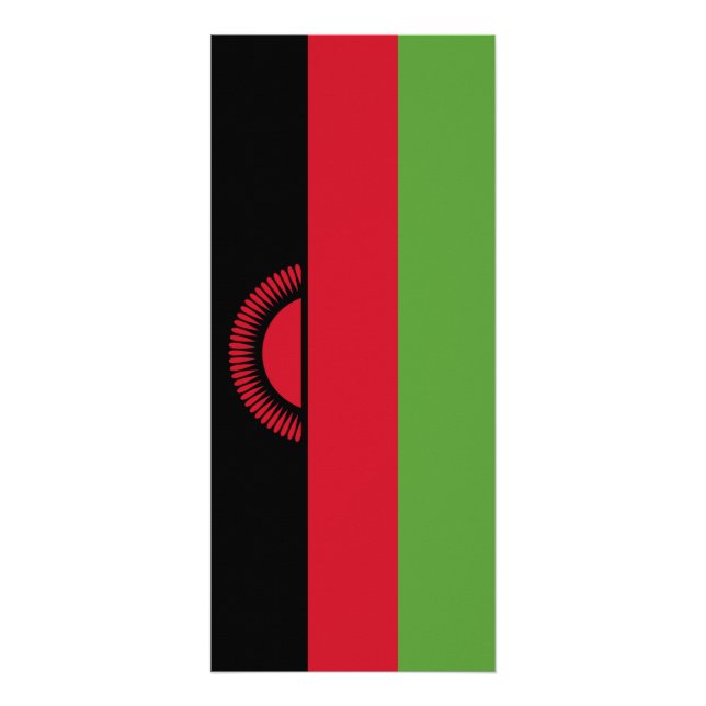 Malawi flagga reklamkort (Framsidan)