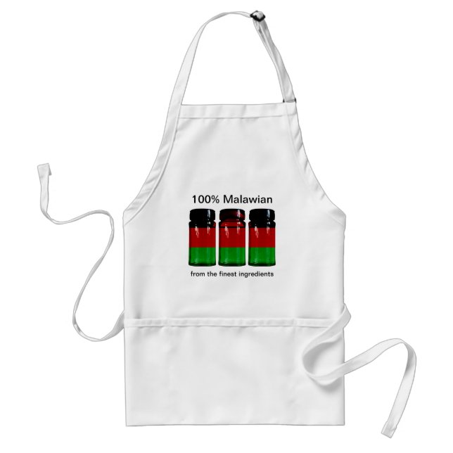 Malawi Flagga Spice Burk Apron Förkläde (Framsidan)