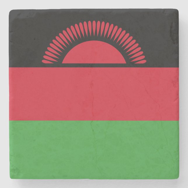 Malawi Flagga Stenunderlägg (Framsidan)