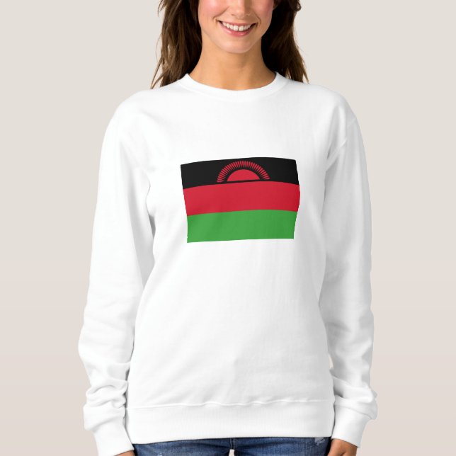 Malawi Flagga T Shirt (Framsida)