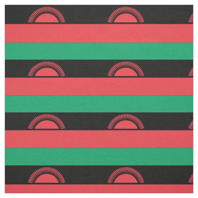 Malawi Flagga Tyg (Provkarta)