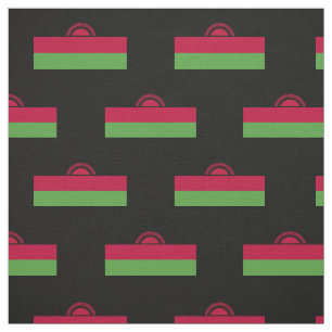 Malawi Flagga Tyg