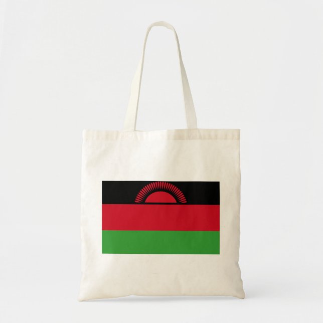 Malawi Flagga Tygkasse (Framsidan)