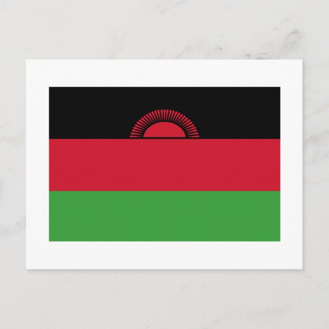 Malawi Flagga Vykort (Framsida)