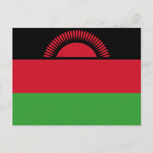 Malawi Flagga Vykort (Framsida)