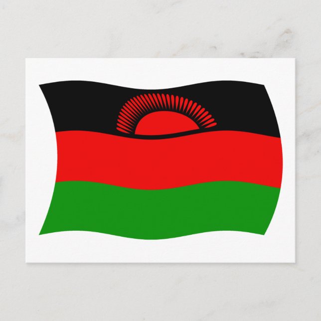 Malawi Flagga vykort (Framsida)
