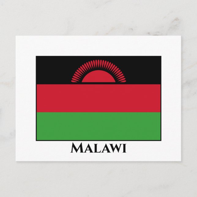 Malawi Flagga Vykort (Framsida)