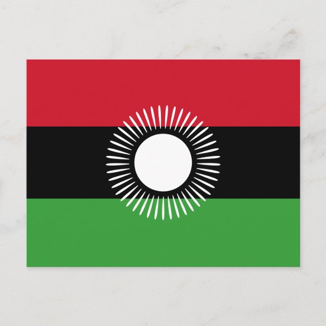 Malawi Flagga vykort (Framsida)