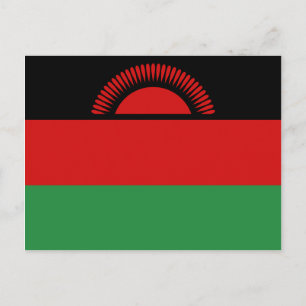 Malawi Flagga vykort