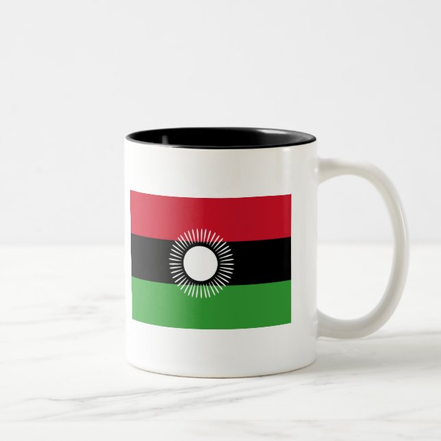 Malawi flaggamugg Två-Tonad mugg (Höger)