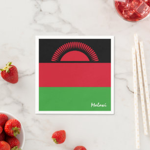 Malawi & Malawi Flagga party mode /sportfantast Pappersservett