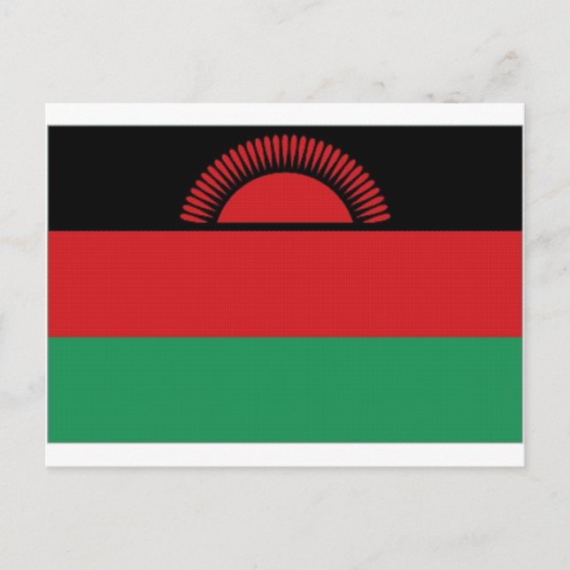 Malawi National Flagga Vykort (Framsida)