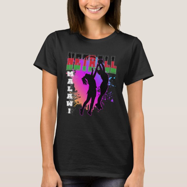 Malawi  Netball T Shirt (Framsida)