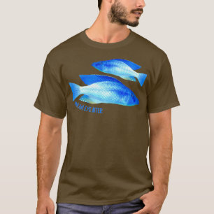 Malawi Öga Biter Cichlid Compressiceps Aquarium Fi T Shirt