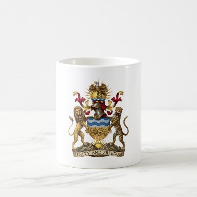 Malawi vapen armar landets flagga symbol  kaffemugg (Center)