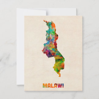 Malawi Watercolor Karta