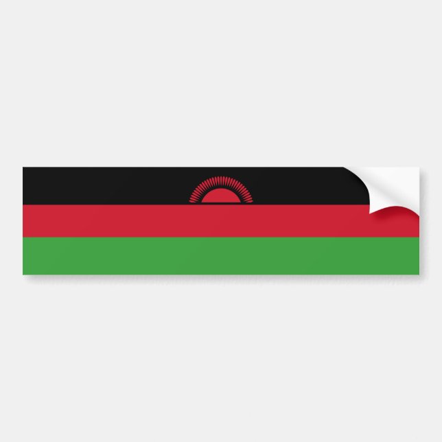 Malawis flagga bildekal (Framsidan)
