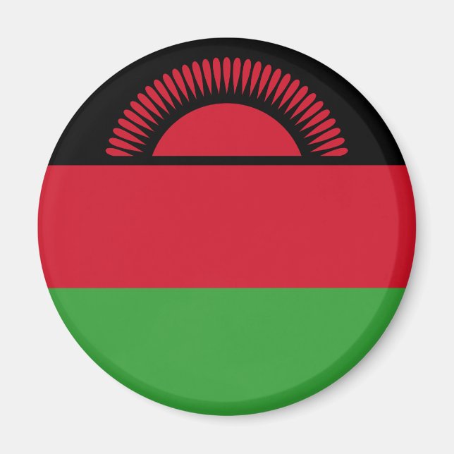 Malawis flagga magnet (Framsidan)