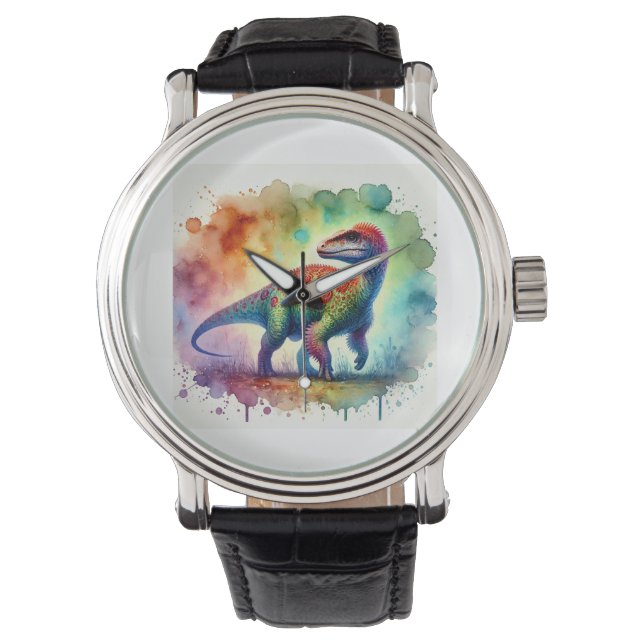 Malawisaurus 141024AREF148 - Watercolor Armbandsur (Framsida)