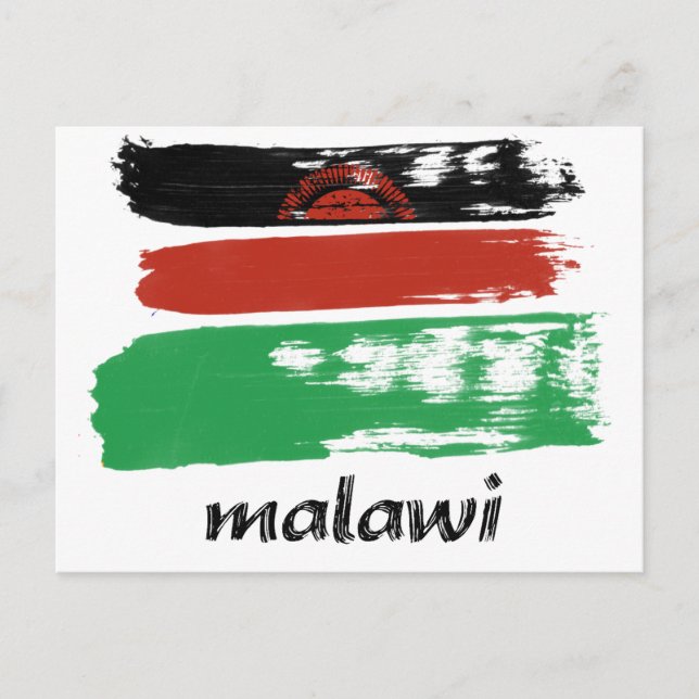 Malawisk flagga vykort (Framsida)