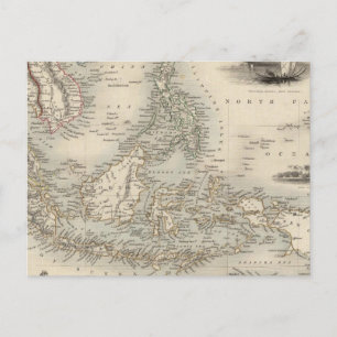 Malay Archipelago eller Öster India Islands Vykort